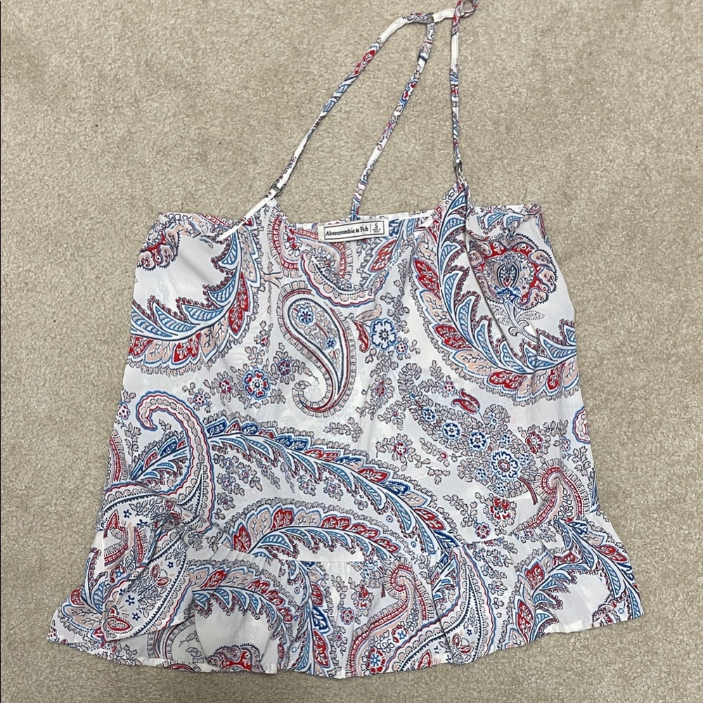 Abercrombie & Fitch Paisley Camisole in Blue and Red
